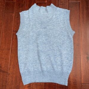 Vintage Baby Blue Knit Sweater Vest​